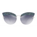 Miu Miu - Miu Miu Noir with Glitter Sunglasses - Cat Eye - Divisa Gradient - Sunglasses - Miu Miu Eyewear