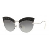 Miu Miu - Miu Miu Noir with Glitter Sunglasses - Cat Eye - Grey Gradient - Sunglasses - Miu Miu Eyewear