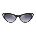 Miu Miu - Occhiali Miu Miu con Logo - Cat Eye - Inchiosto Sfumato Specchiato - Occhiali da Sole - Miu Miu Eyewear