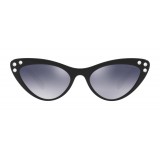 Miu Miu - Miu Miu Catwalk Sunglasses with Logo - Cat Eye - Mirrored Gradient Ink - Sunglasses - Miu Miu Eyewear