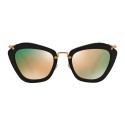 Miu Miu - Miu Miu Noir Sunglasses - Cat Eye - Pink Gold - Sunglasses - Miu Miu Eyewear