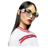 Miu Miu - Occhiali Miu Miu Sorbet - Mascherina - Azzurro - Occhiali da Sole - Miu Miu Eyewear