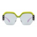 Miu Miu - Miu Miu Sorbet Sunglasses - Mask - Light Blue - Sunglasses - Miu Miu Eyewear