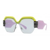 Miu Miu - Miu Miu Sorbet Sunglasses - Mask - Light Blue - Sunglasses - Miu Miu Eyewear