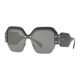 Miu Miu - Miu Miu Sorbet Sunglasses - Mask - Coal - Sunglasses - Miu Miu Eyewear