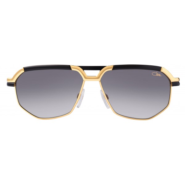 Cazal Vintage 9056 Legendary Black Gold Sunglasses Cazal Eyewear Avvenice