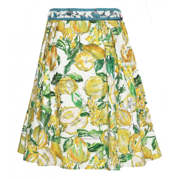 Leda Di Marti - Grampo Long Skirt - Cedar Print - Haute Couture Made in ...