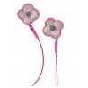 2 ME Style - Auricolari In-Ear Fiore Rosa Swarovski
