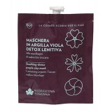 Biofficina Toscana - Soothing-Detox Purple Clay Mask - Facial Line - Organic Vegan Cosmetics