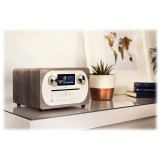 Pure - Evoke C-D4 - Grey Oak - Compact All-in-One Music System with Bluetooth - High Quality Digital Radio