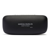 Marcelo Burlon - Occhiali da Sole Bianchi Cut-Out Linda Farrow Edition - County of Milan - Marcelo Burlon Eyewear