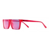 Marcelo Burlon - Red Square Linda Farrow Edition Cut-Out Sunglasses - County of Milan - Marcelo Burlon Eyewear