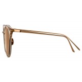 Linda Farrow - 722 C5 Oval Sunglasses - Ash - Linda Farrow Eyewear