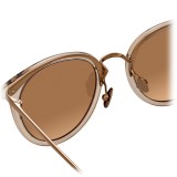 Linda Farrow - 722 C5 Oval Sunglasses - Ash - Linda Farrow Eyewear