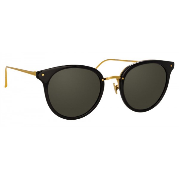 Linda Farrow - Occhiali da Sole Ovali 722 C1 - Nero - Linda Farrow Eyewear