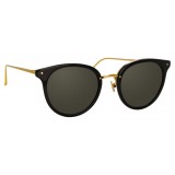 Linda Farrow - 722 C1 Oval Sunglasses - Black - Linda Farrow Eyewear