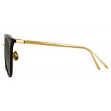 Linda Farrow - Occhiali da Sole Ovali 722 C1 - Nero - Linda Farrow Eyewear