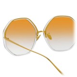 Linda Farrow - 901 C9 Oversized Sunglasses - Clear - Linda Farrow Eyewear