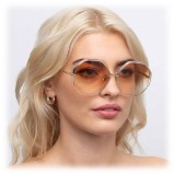 Linda Farrow - 901 C9 Oversized Sunglasses - Clear - Linda Farrow Eyewear