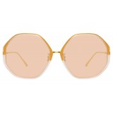 Linda Farrow - 901 C6 Oversized Sunglasses - Peach - Linda Farrow Eyewear