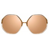 Linda Farrow - 901 C4 Oversized Sunglasses - Ash - Linda Farrow Eyewear