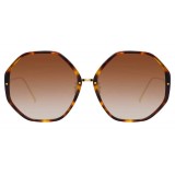 Linda Farrow - 901 C2 Oversized Sunglasses - Tortoiseshell - Linda Farrow Eyewear