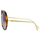 Linda Farrow - 901 C2 Oversized Sunglasses - Tortoiseshell - Linda Farrow Eyewear