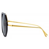 Linda Farrow - Occhiali da Sole Oversized 901 C1 - Nero - Linda Farrow Eyewear