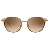 Linda Farrow - 911 C3 D-Frame Sunglasses - Tobacco - Linda Farrow Eyewear