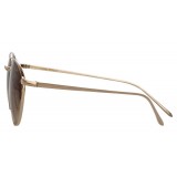 Linda Farrow - 876 C7 Aviator Sunglasses - Light Gold - Linda Farrow Eyewear