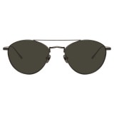 Linda Farrow - 876 C6 Aviator Sunglasses - Nickel - Linda Farrow Eyewear