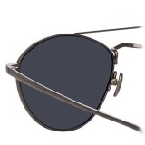 Linda Farrow - 876 C6 Aviator Sunglasses - Nickel - Linda Farrow Eyewear