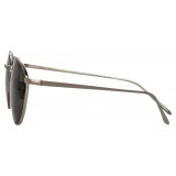 Linda Farrow - 876 C5 Aviator Sunglasses - White Gold - Linda Farrow Eyewear