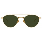 Linda Farrow - 876 C4 Aviator Sunglasses - Yellow Gold - Linda Farrow Eyewear