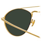 Linda Farrow - 876 C4 Aviator Sunglasses - Yellow Gold - Linda Farrow Eyewear