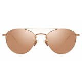 Linda Farrow - 876 C3 Aviator Sunglasses - Rose Gold - Linda Farrow Eyewear