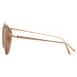 Linda Farrow - 876 C3 Aviator Sunglasses - Rose Gold - Linda Farrow Eyewear