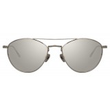 Linda Farrow - 876 C2 Aviator Sunglasses - White Gold - Linda Farrow Eyewear