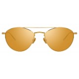 Linda Farrow - 876 C1 Aviator Sunglasses - Yellow Gold - Linda Farrow Eyewear