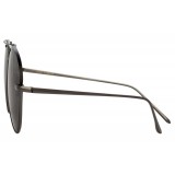 Linda Farrow - 859 C5 Aviator Sunglasses - Nickel - Linda Farrow Eyewear