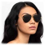 Linda Farrow - Occhiali da Sole Aviator 859 C4 - Oro Giallo - Linda Farrow Eyewear