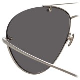 Linda Farrow - 859 C1 Aviator Sunglasses - White Gold - Linda Farrow Eyewear