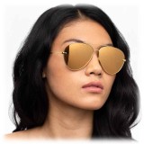 Linda Farrow - 859 C1 Aviator Sunglasses - Yellow Gold - Linda Farrow Eyewear