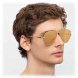 Linda Farrow - 859 C1 Aviator Sunglasses - Yellow Gold - Linda Farrow Eyewear