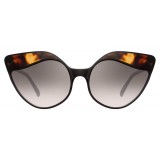 Linda Farrow - 871 C3 Cat Eye Sunglasses - Black Tortoiseshell - Linda Farrow Eyewear