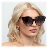 Linda Farrow - 871 C3 Cat Eye Sunglasses - Black Tortoiseshell - Linda Farrow Eyewear