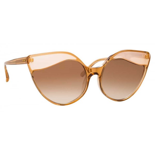 Linda Farrow - 871 C2 Cat Eye Sunglasses - Tobacco Peach - Linda Farrow Eyewear