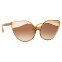 Linda Farrow - 871 C2 Cat Eye Sunglasses - Tobacco Peach - Linda Farrow Eyewear