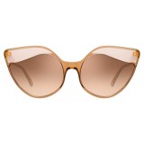 Linda Farrow - 871 C2 Cat Eye Sunglasses - Tobacco Peach - Linda Farrow Eyewear