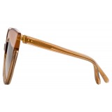 Linda Farrow - 871 C2 Cat Eye Sunglasses - Tobacco Peach - Linda Farrow Eyewear